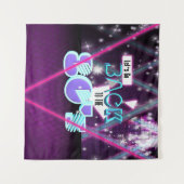 Zurück zu dem Achtzigerjahre Retro Wandteppich (Vorderseite (Horizontal))