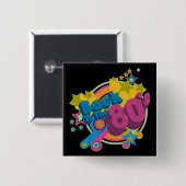 Zurück zu dem Retro Knopf Achtzigerjahre Button (Vorne & Hinten)