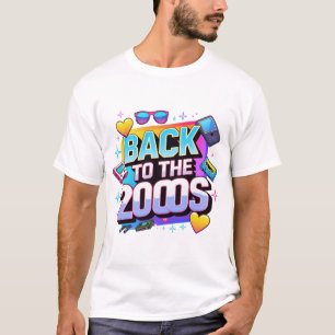 Zurück zu den 2000er Retro-Design Vintage-Themenpa T-Shirt