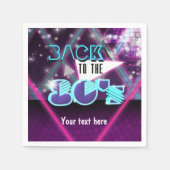 Zurück zu den 80er Jahren Glam Dinner Cocktail Nap Serviette (Vorderseite)