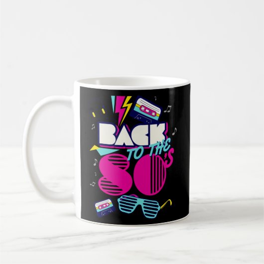 Zurück zu den 80er Jahren habe ich 80er Liebe Kaffeetasse (Links)