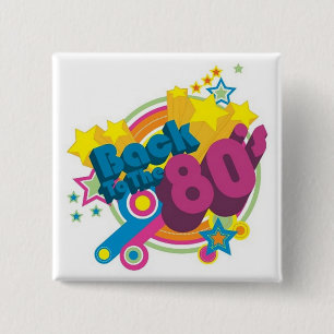 Zurück zu den 80er Jahren Retro-80er-Jahre-Button Button