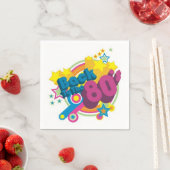 Zurück zu den 80er Jahren Retro 80er Party Napkins Serviette (Beispiel)