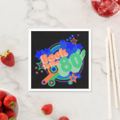 Zurück zu den 80er Jahren Retro 80er Party Paper N Serviette (Beispiel)