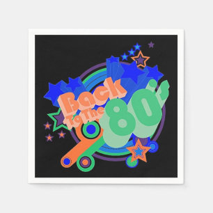 Zurück zu den 80er Jahren Retro 80er Party Paper N Serviette