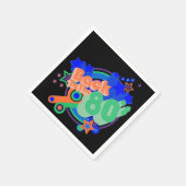 Zurück zu den 80er Jahren Retro 80er Party Paper N Serviette (Ecke)