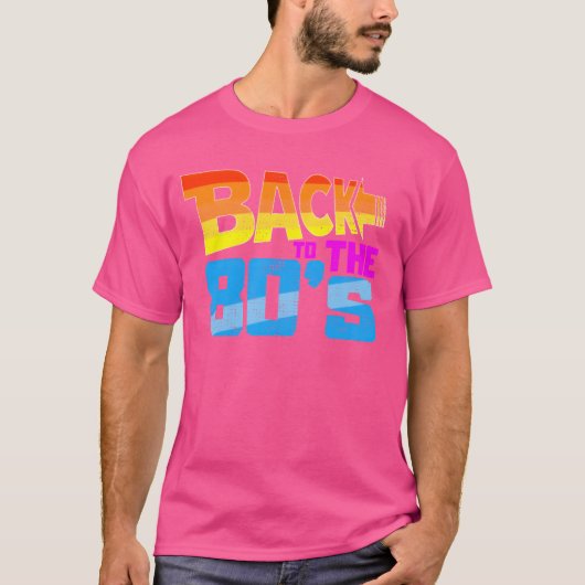 Zurück zu den 80er Retro T-Shirt (Vorderseite)