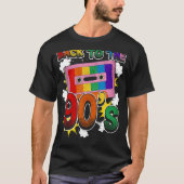 Zurück zu den 90er Jahren Disco Radio und Techno E T-Shirt (Vorderseite)