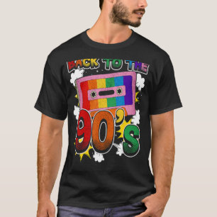 Zurück zu den 90er Jahren Disco Radio und Techno E T-Shirt