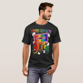 Zurück zu den 90er Jahren Disco Radio und Techno E T-Shirt (Vorne ganz)