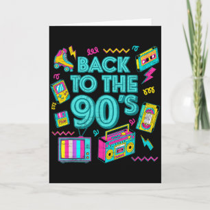 Zurück zu den 90er Retro Vintage Throwback für Män Karte
