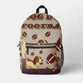 Zurück zu den Fußballspielern in der Schule Bedruckter Rucksack (Vorderseite)