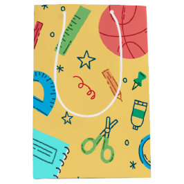 Zurück zu den gelben Vorräten der Schule Mittlere Geschenktüte