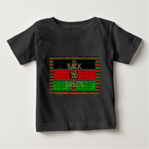 Zurück zu den Grundlagen: Kenia Flag Themed Wealth Baby T-shirt