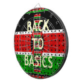 Zurück zu den Grundlagen: Kenia Flag Themed Wealth Dartscheibe (Vorderseite rechts)