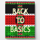 Zurück zu den Grundlagen: Kenia Flag Themed Wealth Fotoplatte (Vorderseite)