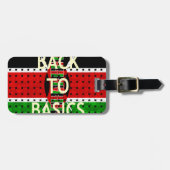 Zurück zu den Grundlagen: Kenia Flag Themed Wealth Gepäckanhänger (Vorderseite horizontal)