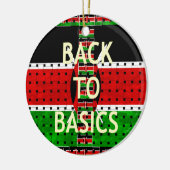 Zurück zu den Grundlagen: Kenia Flag Themed Wealth Keramikornament (Links)