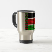 Zurück zu den Grundlagen: Kenia Flag Themed Wealth Reisebecher (Vorderseite Links)