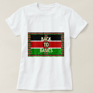 Zurück zu den Grundlagen: Kenia Flag Themed Wealth T-Shirt