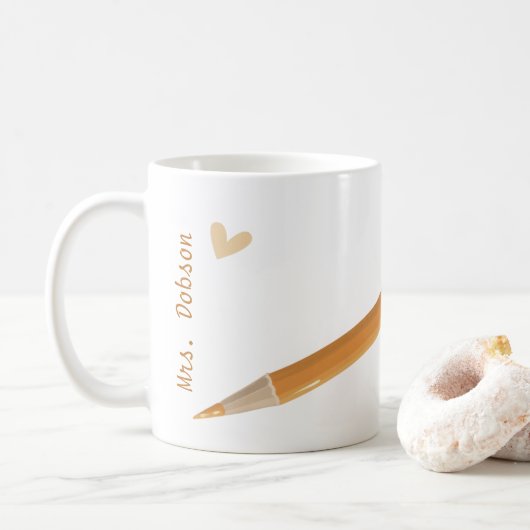 Zurück zu den Lehrern der Schule: Klassischer gelb Kaffeetasse (Mit Donut)