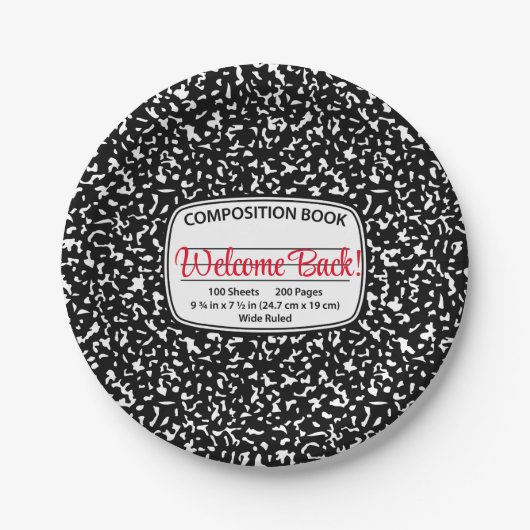 Zurück zu den Party-Tellern der Schule Pappteller (Vorderseite)