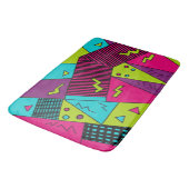 Zurück zu den Retro-Kissen der 90er Jahre Badematte (Schrägansicht)