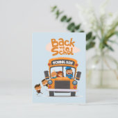 Zurück zu den Schulkindern Postkarte (Stehend Vorderseite)