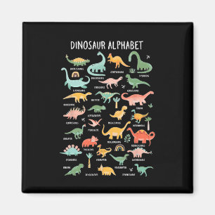 Zurück zu den Schultypen von Dinosauriern Alphabet Magnet