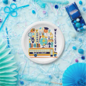 Zurück zu den Tellern in der Schule Pappteller (Party)