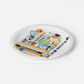 Zurück zu den Tellern in der Schule Pappteller (Schrägansicht)