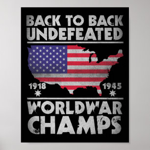 Zurück zu den ungeschlagenen Weltkriegsmeistern de Poster