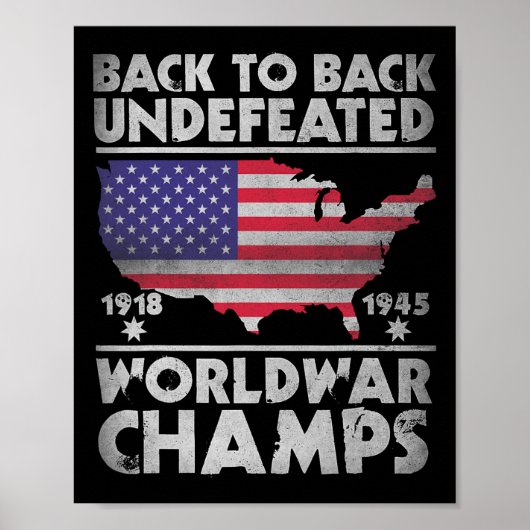 Zurück zu den ungeschlagenen Weltkriegsmeistern de Poster (Vorne)