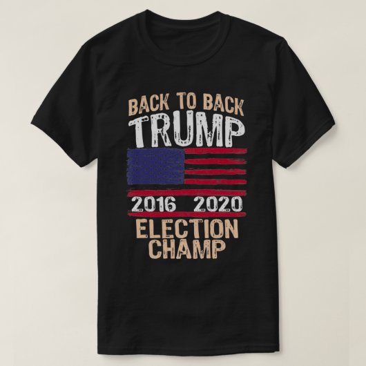 Zurück zu den Wahlen Champ Trump 2020 T-Shirt (Design vorne)