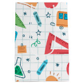 Zurück zu den weißen Vorräten der Schule Mittlere Geschenktüte (Rückseite)