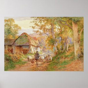 Zurück zu der Falte Poster