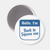 Zurück zu einem quadratischen Magneten Magnet (Vorderseite/Rückseite)