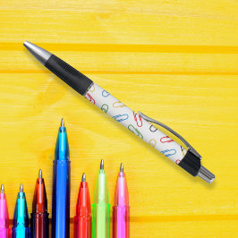 Zurück zu farbigen Büroklammern der Schule Kugelschreiber