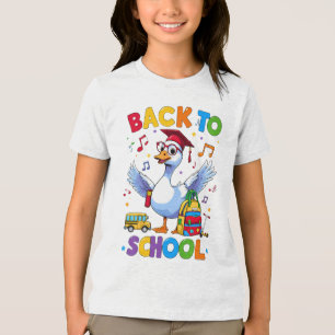 Zurück zu Gänse der Schule - T - Shirt-Design für  Tri-Blend Shirt