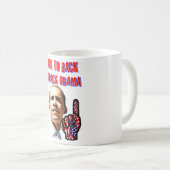 Zurück zu hinten, Präsident Barack Obama_ Kaffeetasse (VorderseiteRechts)