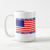 Zurück zu hinterem Weltkrieg kaut Gang - WW Kaffeetasse (Links)