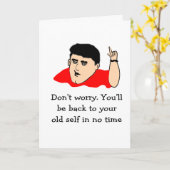 Zurück zu Ihrem alten Selbst Karte (Gelbe Blume)