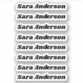 Zurück zu Individuelle Name-Aufklebern in der Schu Aufkleber (Vorderseite)