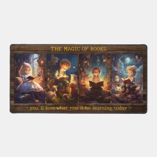 Zurück zu magischen Büchern der Schule Schreibtischunterlage (Vorderseite)