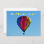 Zurück zu School Adventure Hot Air Ballon Postcard Postkarte (Vorne/Hinten)