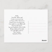 Zurück zu School Adventure Hot Air Ballon Postcard Postkarte (Rückseite)