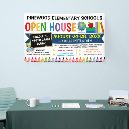 Zurück zu School Open House Banner (Messeveranstaltung)