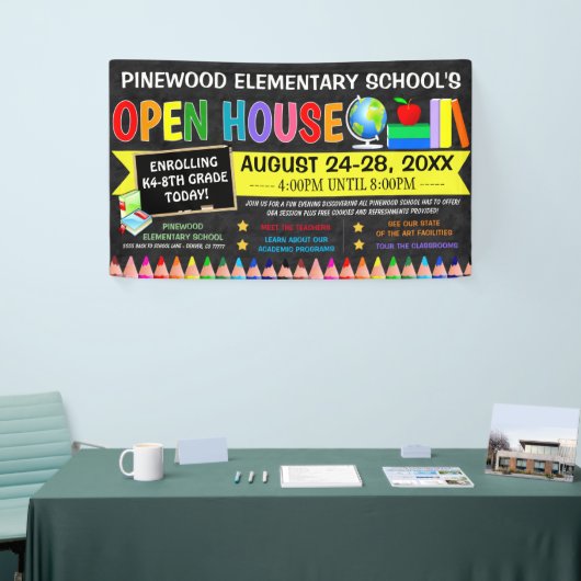 Zurück zu School Open House Banner (Messeveranstaltung)