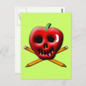Zurück zu School Pirate Inspiriertes Design Postkarte (Vorne/Hinten)