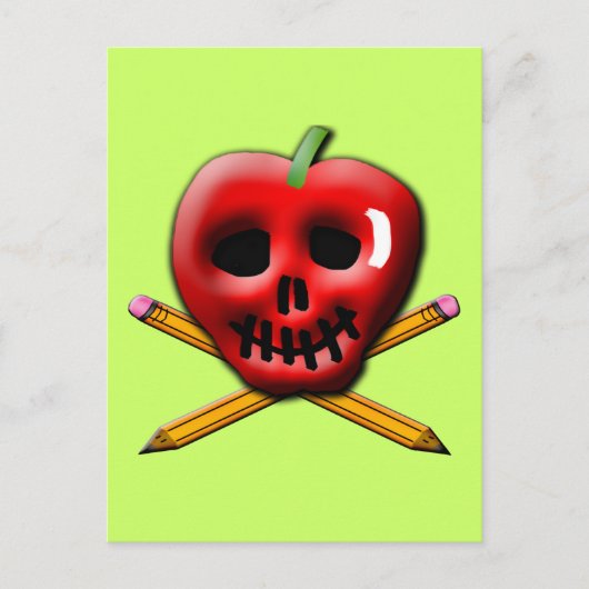 Zurück zu School Pirate Inspiriertes Design Postkarte (Vorderseite)